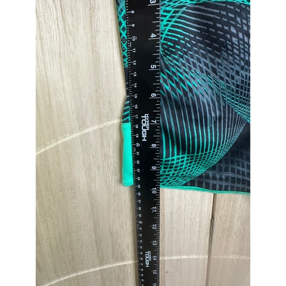 Adidas Youth XL (18/20) Athletic Shorts 3-Stripe Geometric Pattern Green - Picture 6 of 6